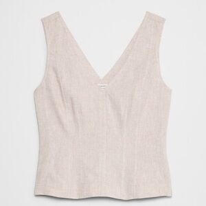 BANANA REPUBLIC LINEN-BLEND CORSET TOP NWT SIZE 2